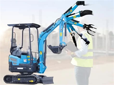 mini compact excavator with forks|different attachments for mini excavators.